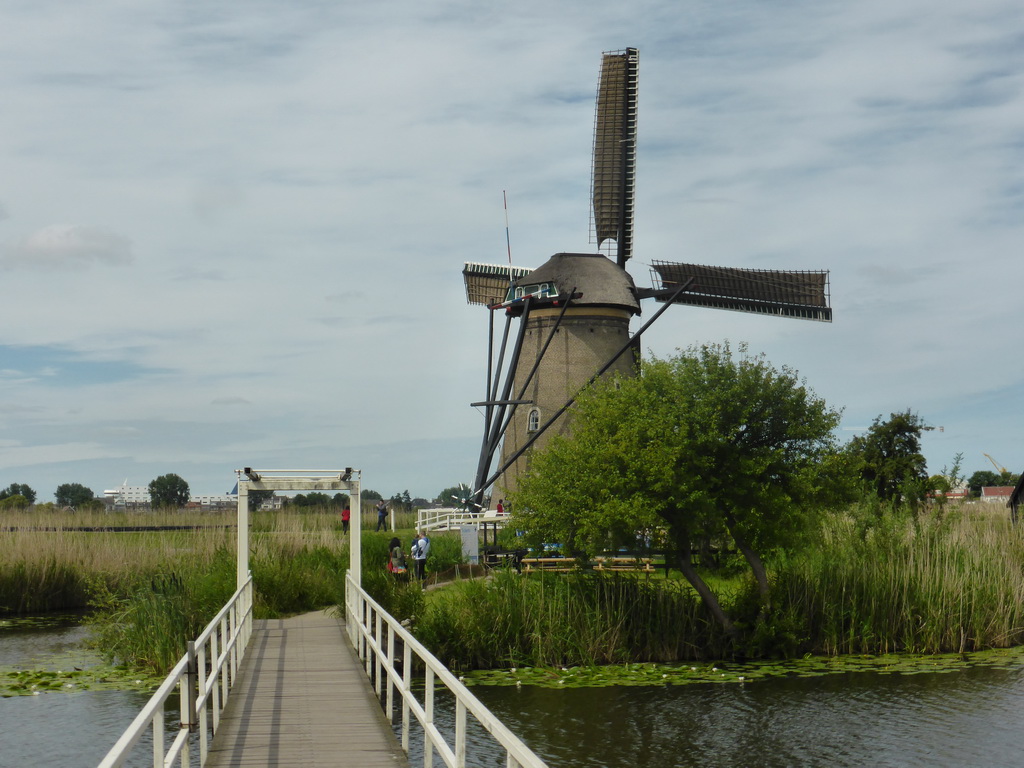 The bridge leading to the Museum Windmill Nederwaard