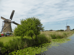 The Museum Windmill Nederwaard and the Nederwaard No. 1 windmill, viewed from the bridge leading to the Museum Windmill Nederwaard