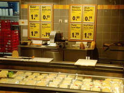 Cheese department in a supermarket