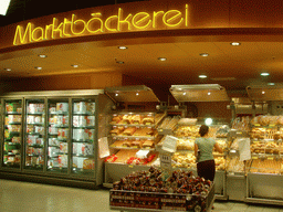 Bread department in a supermarket