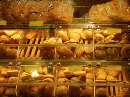 Bread department in a supermarket