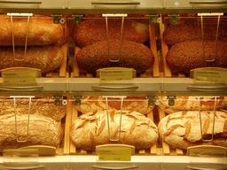 Bread department in a supermarket