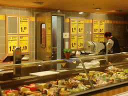 Cheese department in a supermarket