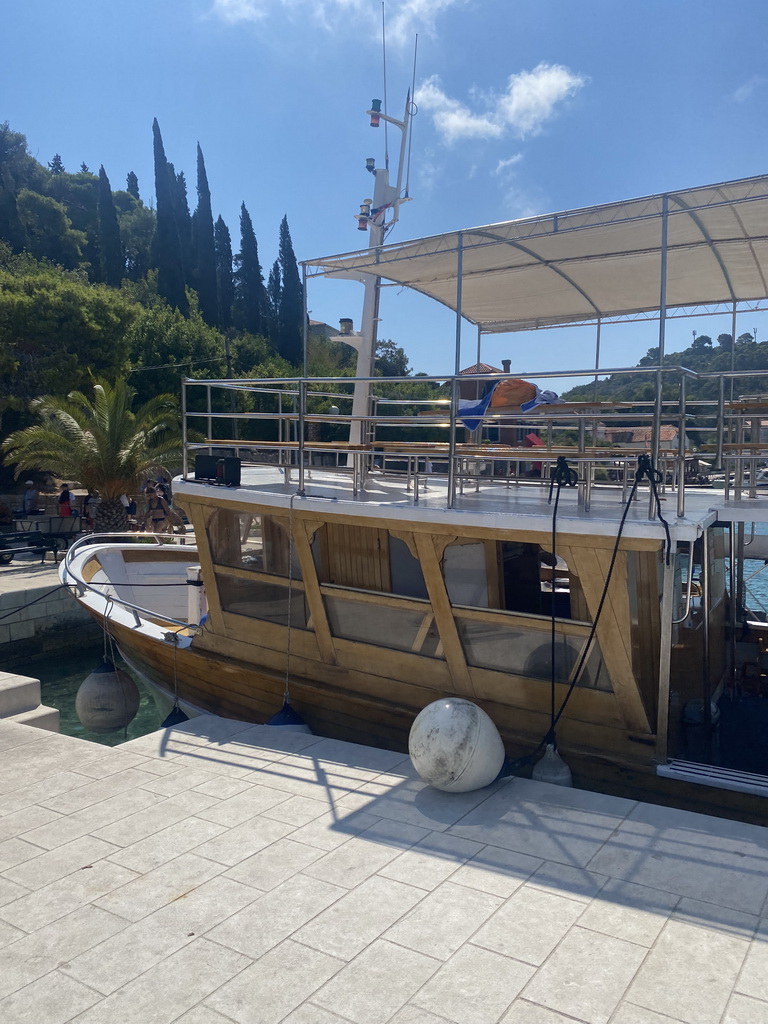 Boat at the Kolocep Harbour