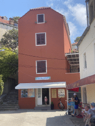 Front of the Lucky Island Gift Shop at the Donje Celo street