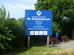 Sign at Camping and Villa Park De Paardekreek