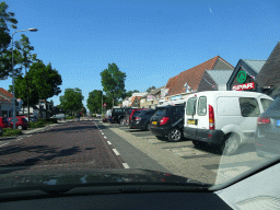 The Hoofdstraat street, viewed from the car