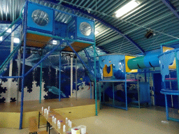 Interior of the indoor playground at Camping and Villa Park De Paardekreek