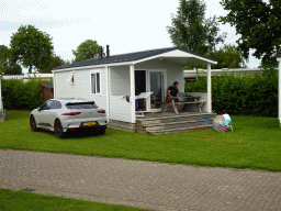 Max with a beach ball at Camping and Villa Park De Paardekreek