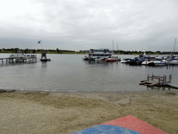 Beach and boats at Camping and Villa Park De Paardekreek