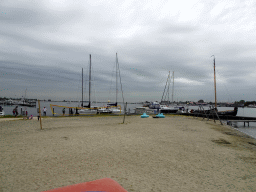 Beach and boats at Camping and Villa Park De Paardekreek
