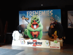 Cardboard of the movie `Angry Birds 2` at the lobby of the DaVinci Cinema at Goes