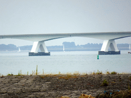 The Zeeland Bridge, viewed from the Visserijweg street at Colijnsplaat