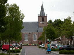 The Hoofdstraat street and the north side of the Nicolaaskerk church