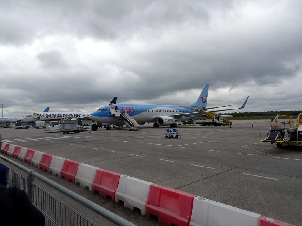 Our TUI airplane at Eindhoven Airport