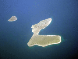 The southeast islands of the Fournoi Korseon archipelago, viewed from the airplane from Eindhoven