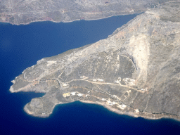 Mountain west of the town of Arginonta on the island of Kalymnos, viewed from the airplane from Eindhoven