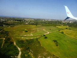 Grasslands near Kos International Airport Hippocrates, viewed from the airplane from Eindhoven