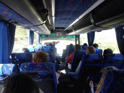 Interior of the bus from Kos International Airport Hippocrates to the Blue Lagoon Resort