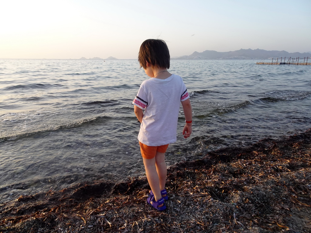 Max on the beach of the Blue Lagoon Resort