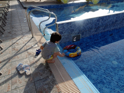 Max at the Children`s Pool at the Blue Lagoon Resort