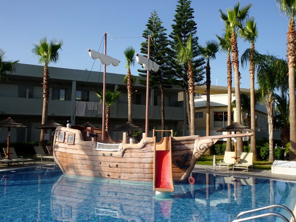 Ship at the Children`s Pool at the Blue Lagoon Resort