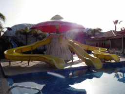 Slides at the Children`s Pool at the Blue Lagoon Resort