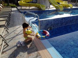 Max at the Children`s Pool at the Blue Lagoon Resort