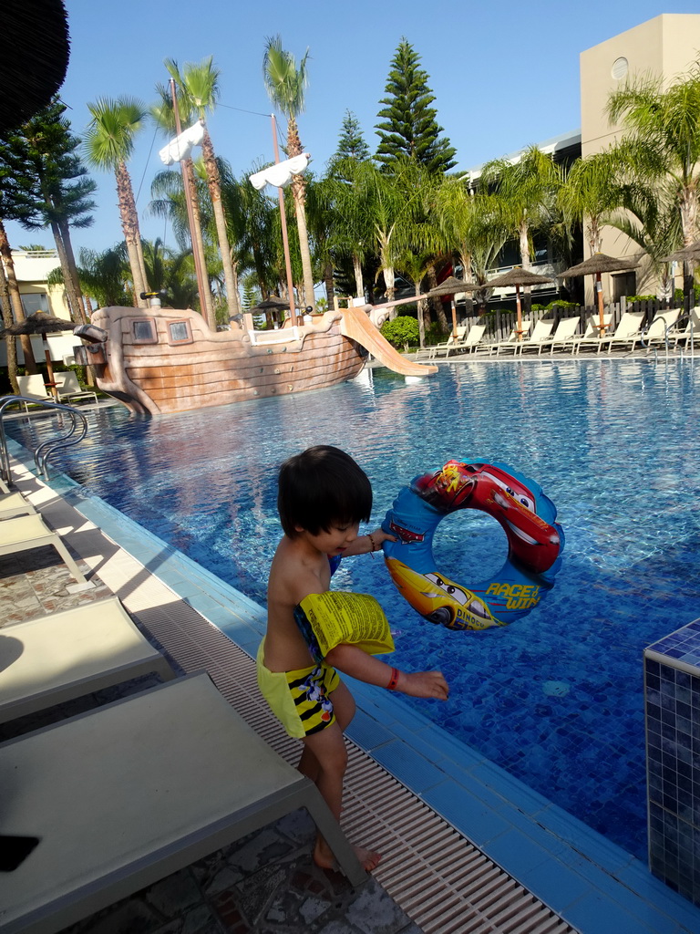 Max at the Children`s Pool at the Blue Lagoon Resort