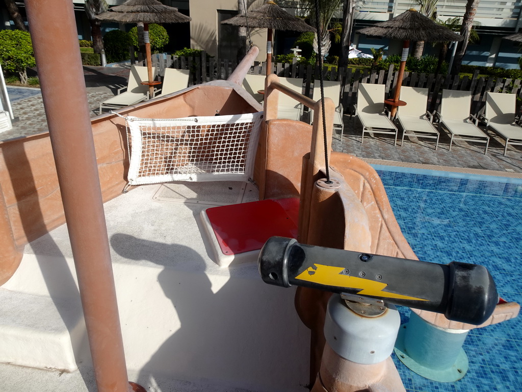 Deck of the ship at the Children`s Pool at the Blue Lagoon Resort