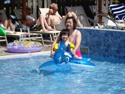 Miaomiao and Max in the Children`s Pool at the Blue Lagoon Resort