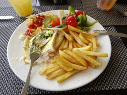 Lunch at the Mesogios Pool Restaurant at the Blue Lagoon Resort