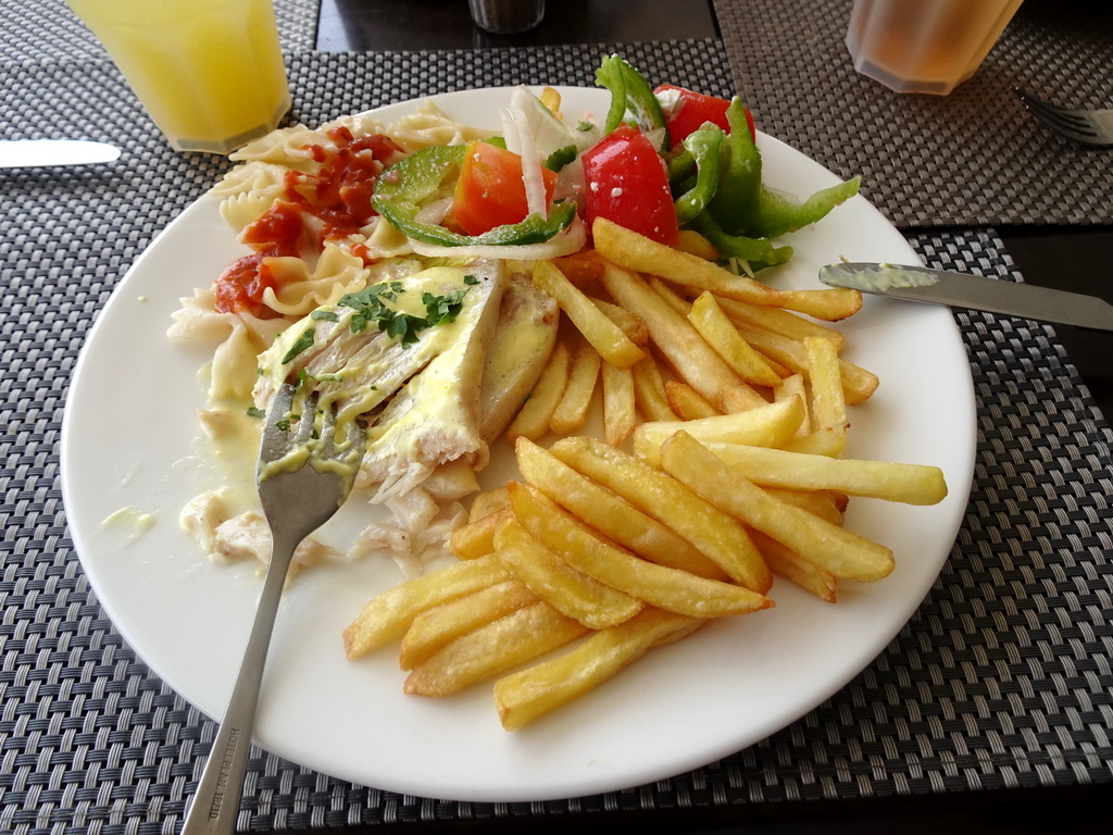 Lunch at the Mesogios Pool Restaurant at the Blue Lagoon Resort