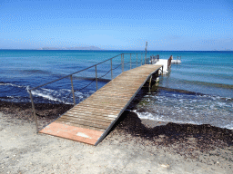 Pier at the beach of the Blue Lagoon Resort