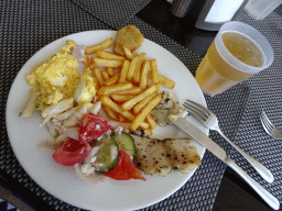 Lunch at the Mesogios Pool Restaurant at the Blue Lagoon Resort