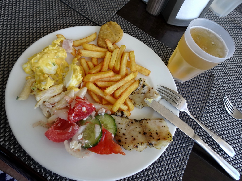 Lunch at the Mesogios Pool Restaurant at the Blue Lagoon Resort