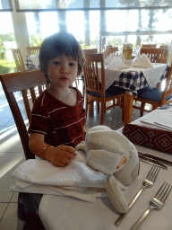 Max at the Mythos Greek Restaurant at the Blue Lagoon Resort