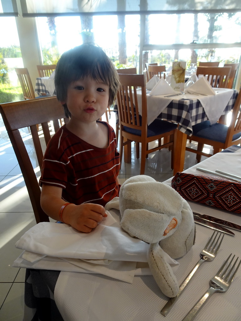 Max at the Mythos Greek Restaurant at the Blue Lagoon Resort
