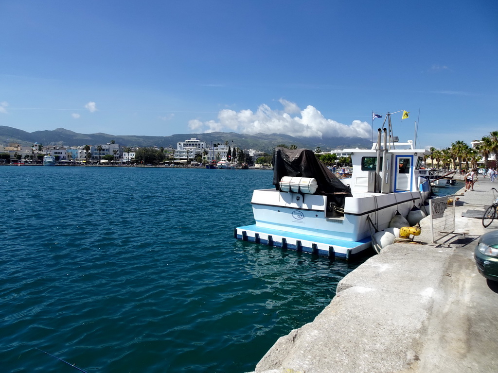 Boat at the northwest side of the Limenas Ko harbour