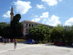 The Nafklirou street and the Gazi Hassan Pasha Mosque