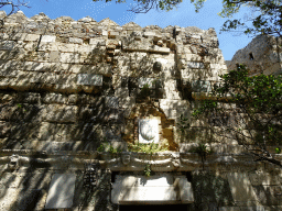 Facade above the closed entrance to Neratzia Castle