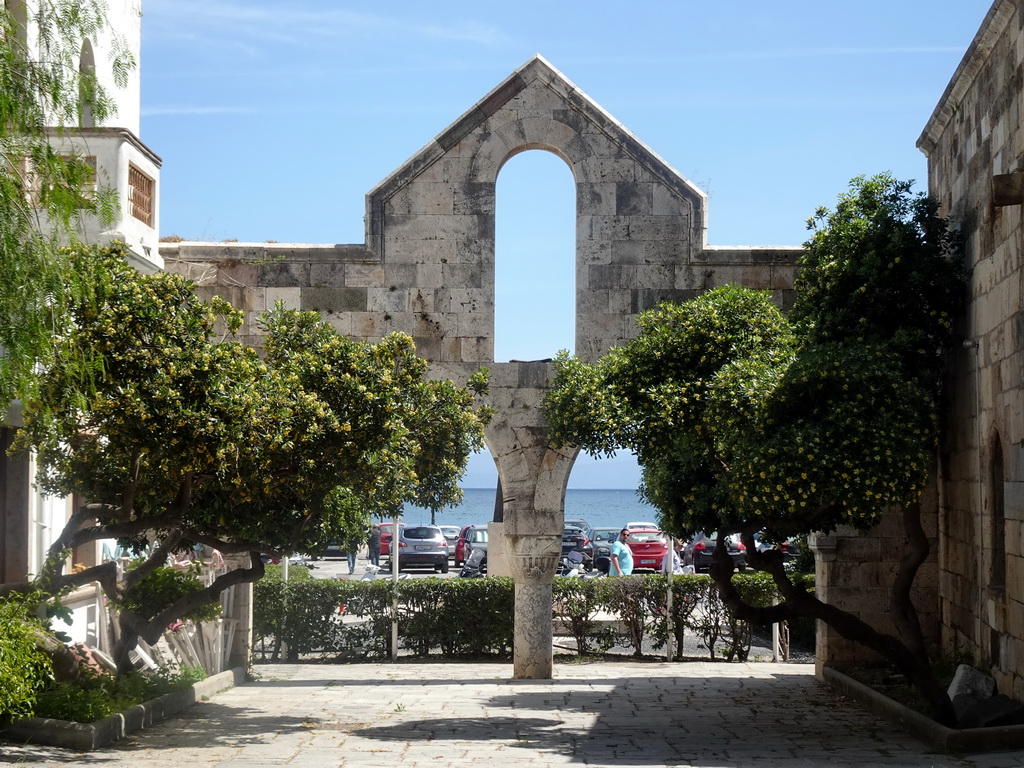 Back side of the St. Nikolas Gate at the Mesologiou street