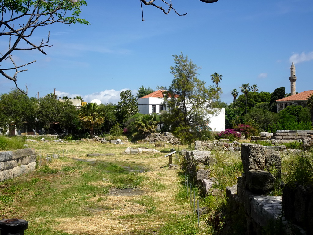The Archaeological Site of the Harbour Quarter-Agora, viewed from the Leofóros Ippokratous boulevard