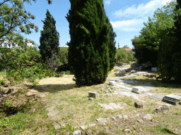 Ruins at the Archaeological Site of the Harbour Quarter-Agora, viewed from the Leofóros Ippokratous boulevard