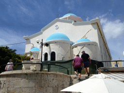 East side of the Church of Agia Paraskevi at the Platía Agias Paraskevis square