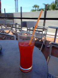 Cocktail at the terrace of the Ilios Lounge Bar at the Blue Lagoon Resort