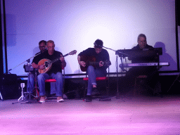 Musicians at the Greek Music show at the Entertainment Tent at the Blue Lagoon Resort