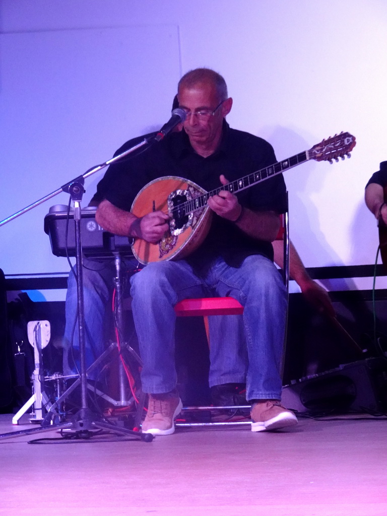 Musicians at the Greek Music show at the Entertainment Tent at the Blue Lagoon Resort