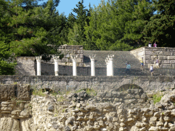 Columns at the Second Terrace of the Asclepeion, viewed from the lower level