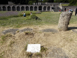 Ruins of a Stoa at the First Terrace of the Asclepeion, with explanation